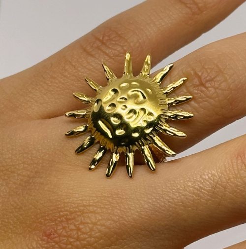 Anillo Sunflower dorado