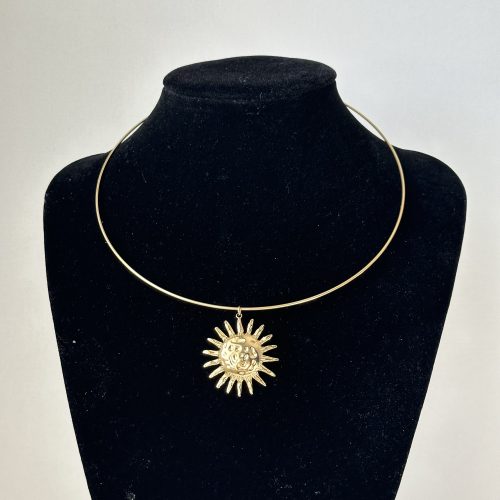 Collar Sunflower dorado - Imagen 2