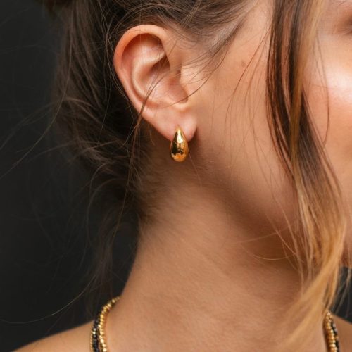 Pendientes Gota XS dorado - Imagen 2