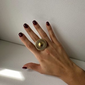 Anillo Bambú oro