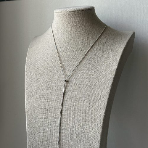 Collar largo Nahid plata - Imagen 3