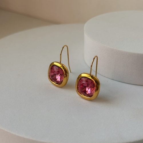 Pendientes Vala rosa