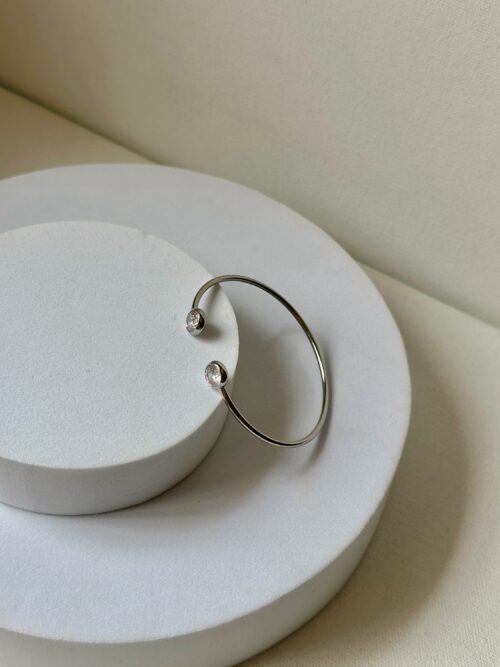 Brazalete Ludmila plata - Imagen 2
