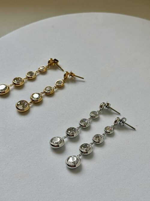 Pendientes Ludmila plata - Imagen 2