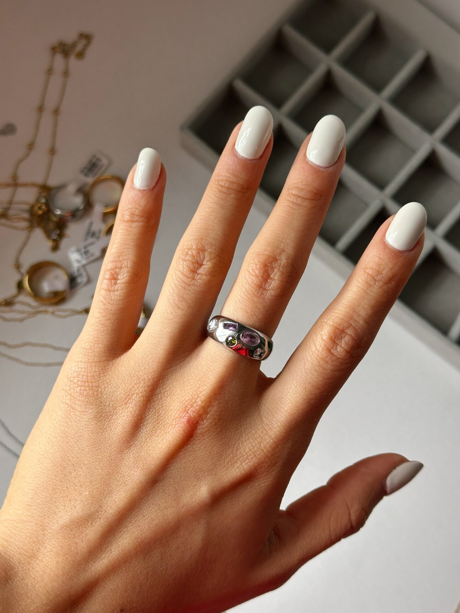Anillo Melina plata - Imagen 3